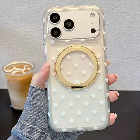 K23256 パステルスター リングスタンド iPhoneケース