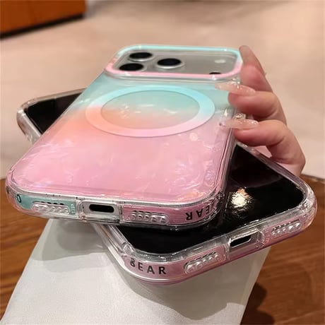 S75833 オーロラカラー MagSafe対応 iPhoneケース