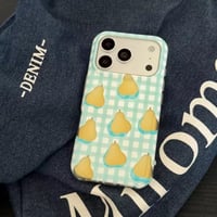 S75777 洋なしチェック iPhoneケース