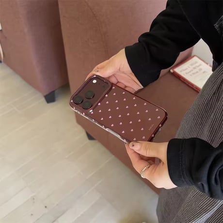 S75986 ミニハートドットiPhoneケース
