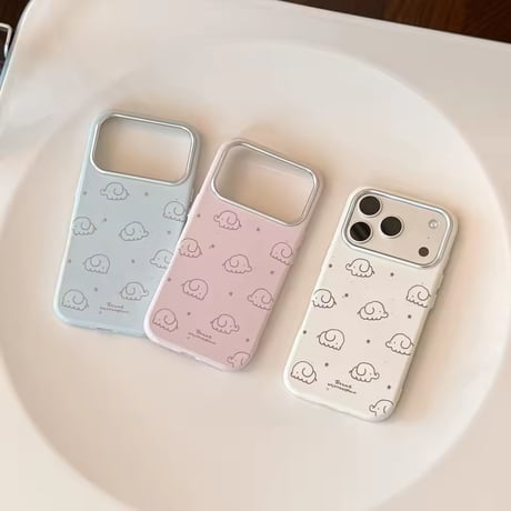 S75778 ぞうさんパターン iPhoneケース