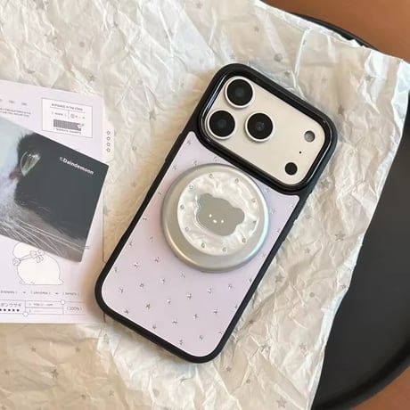 K23204 くまモチーフ MagSafeソケット付き iPhoneケース