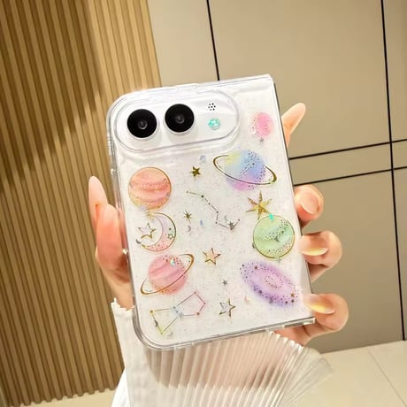 L62528 きらめきプラネットiPhoneDuoケース
