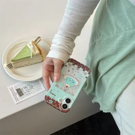 L62493 レトロプリンデザイン iPhoneケース