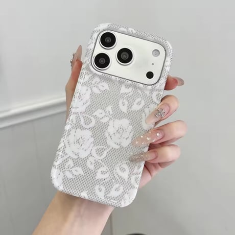 S75933 フラワーレースiPhoneケース