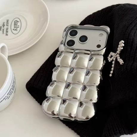 S75977 3DメタリックバブルiPhoneケース