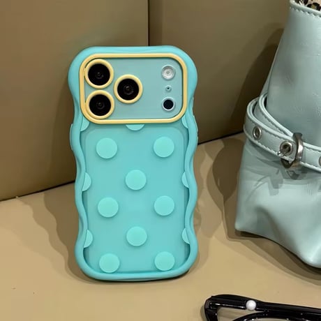 S75725 ポップドット ウェーブ iPhoneケース
