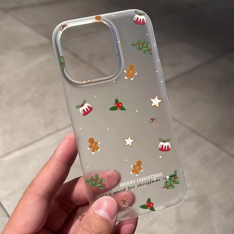 L62544 クリスマスモチーフiPhoneケース
