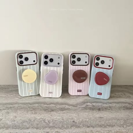 K23366 ニュアンスグリップストライプiPhoneケース