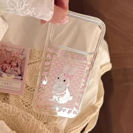 S75899 ローズバニーiPhoneケース