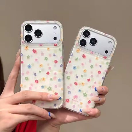 S75756 カラフルフラワー iPhoneケース