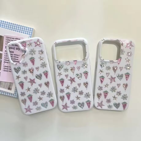 S75741 ジュエリーストロベリー iPhoneケース