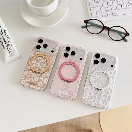 K23202 レオパードリングスタンド MagSafe対応 iPhoneケース