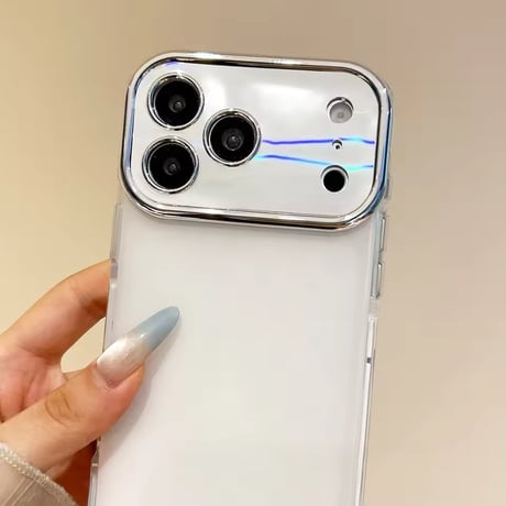 【即納商品】S75565 オーロラグラデーションフレーム iPhoneケース