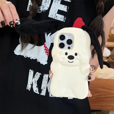 S75966 ぴょこみみドッグiPhoneケース
