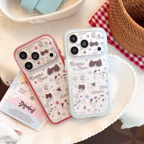 L62550 キャットミャオグラフィックiPhoneケース