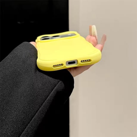 S75896 カラフルウェーブフレームiPhoneケース
