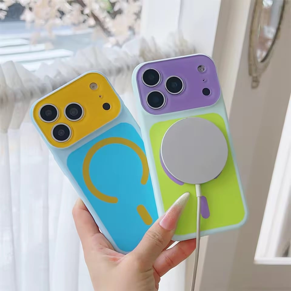 S75732 MagSafe対応 ポップカラーバイカラー iPhoneケース | nanomita