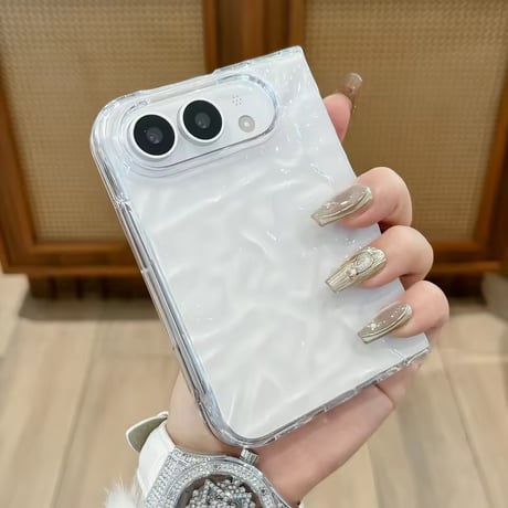L62540 クリスタルウェーブクリアiPhoneDuoケース