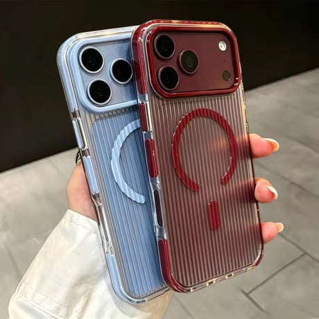 L62537 カラーフレームMagSafe対応iPhoneケース