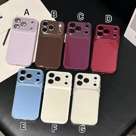 S75957 グロッシーカラーフレームiPhoneケース