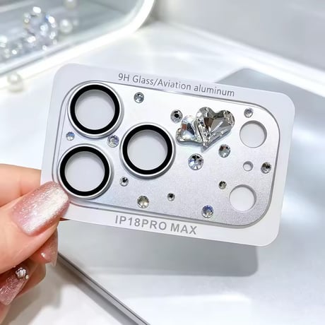 P0418 ジュエルハートビジューカメラカバー