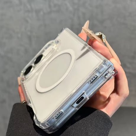 L62530 シンプルMagSafeクリアiPhoneDuoケース