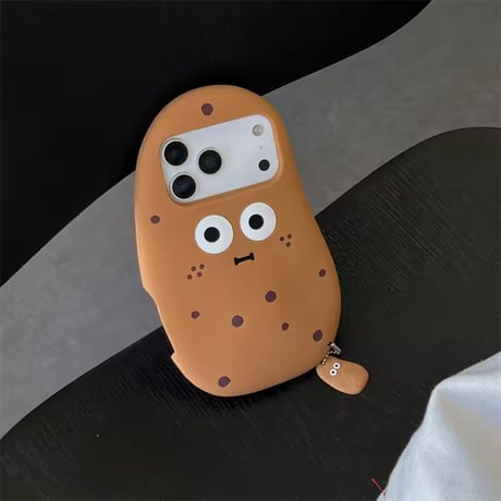 S75962 ポテトキャラクターチャーム付きiPhoneケース