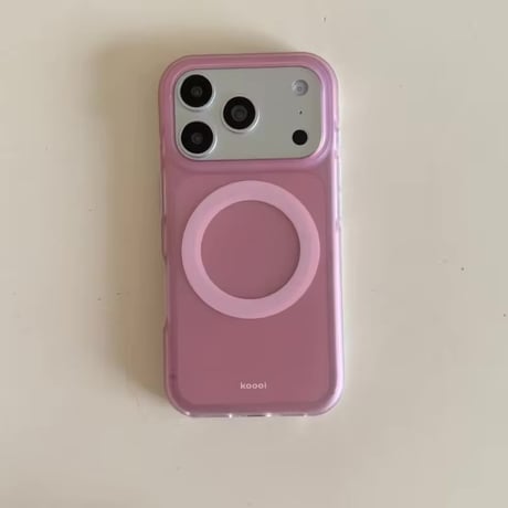 S75924 カラフルサークルMagSafe対応iPhoneケース
