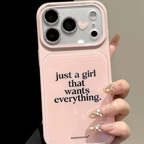 S75736 ハートアクセント メッセージ iPhoneケース