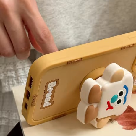 K23341 ブレッドキャラクタースタンドiPhoneケース