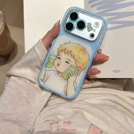 S75720 キュートガール＆ボーイ iPhoneケース