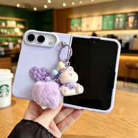 S75967 パステルハートチャーム付きiPhoneDuoケース