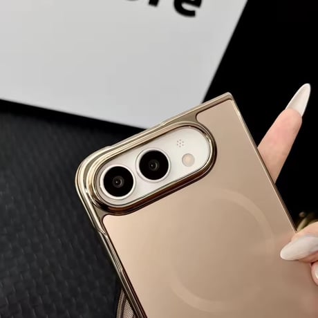 S75975 メタリックフレームMagSafe対応iPhoneDuoケース