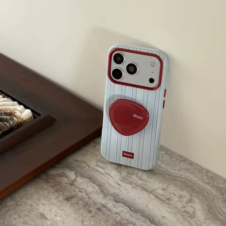 K23366 ニュアンスグリップストライプiPhoneケース