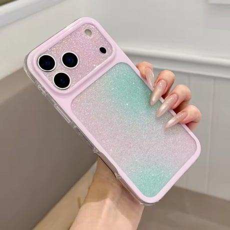L62487 ラメニュアンスカラー iPhoneケース