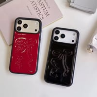 S75772 エンボスリボン iPhoneケース