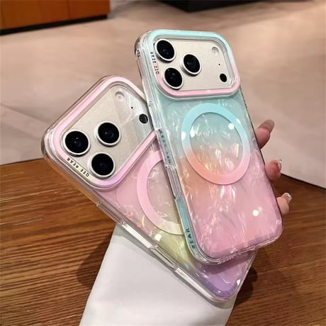 S75833 オーロラカラー MagSafe対応 iPhoneケース