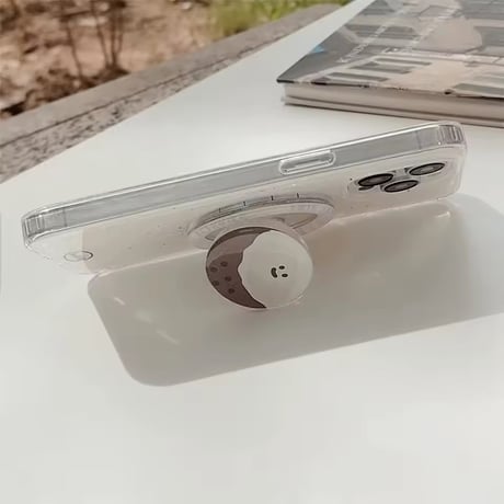 K23195 ゆるフェイスリングスタンド付き iPhoneケース