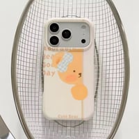 S75769 リボンベア ミルクカラー iPhoneケース