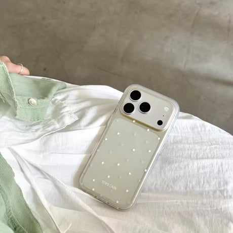 S75711 クリアドット パステルカラー iPhoneケース