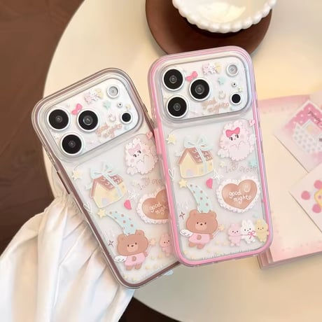 L62548 ドリーミーナイトベアiPhoneケース