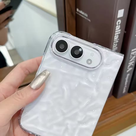 L62540 クリスタルウェーブクリアiPhoneDuoケース