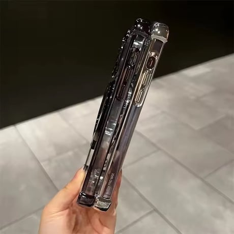 【即納商品】K23012 MagSafe対応 メタルリング付きクリアiPhoneケース