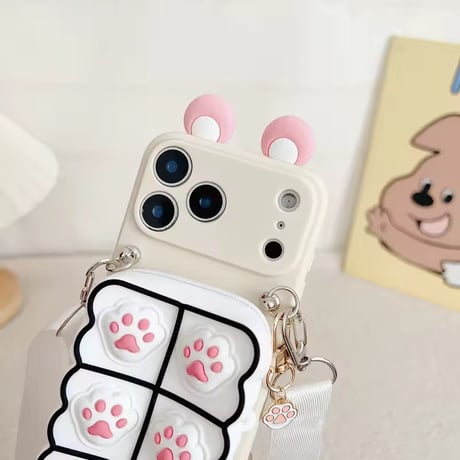 K23354 にくきゅうポーチショルダーiPhoneケース