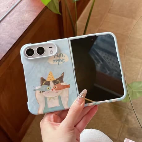 S75893 おさかなキャットiPhoneDuoケース