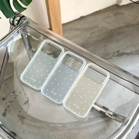 S75711 クリアドット パステルカラー iPhoneケース