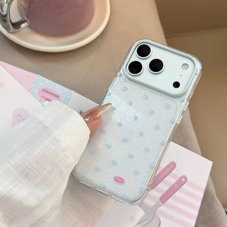 L62511 ミニハートクリア iPhoneケース