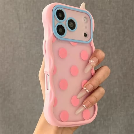 S75725 ポップドット ウェーブ iPhoneケース