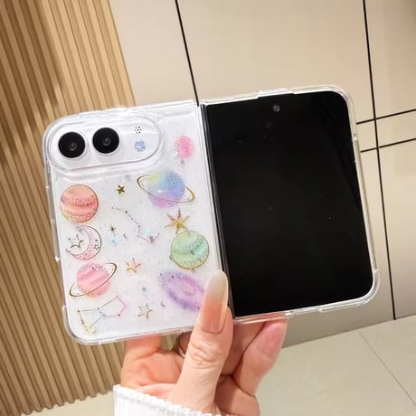 L62528 きらめきプラネットiPhoneDuoケース
